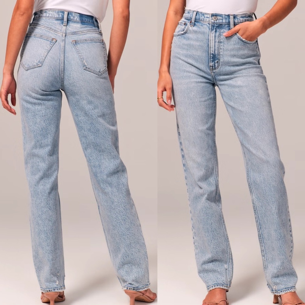 Abercrombie & Fitch - Ultra High Rise 90s Straight Jean